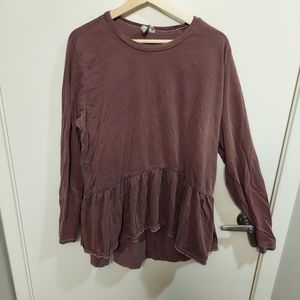 Asos size 18 long sleeve peplum